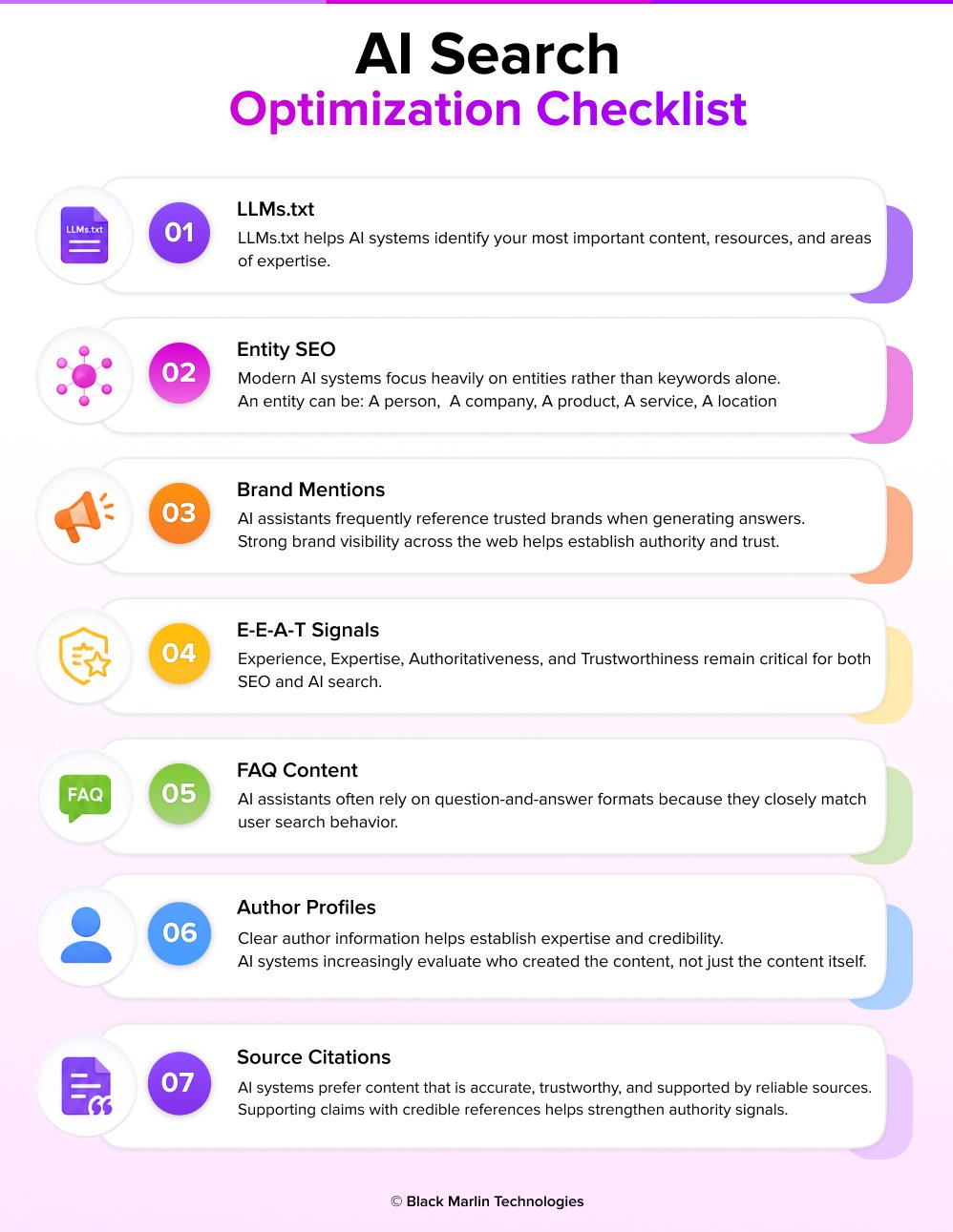 AI Search Optimization Checklist