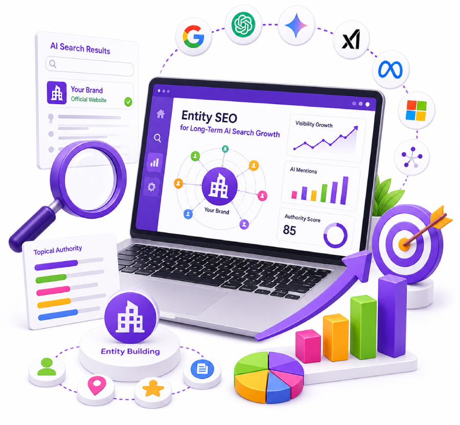 Why Choose Our <span> Entity SEO Agency </span>for Long-Term AI Search Growth?