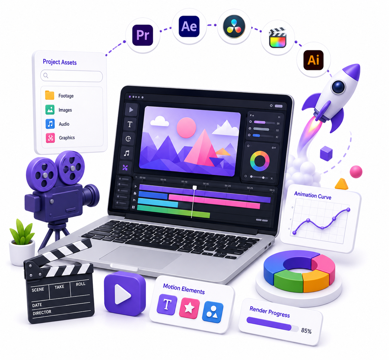 <span>Motion Graphics Design Company in India </span>for Creative Visual Storytelling
